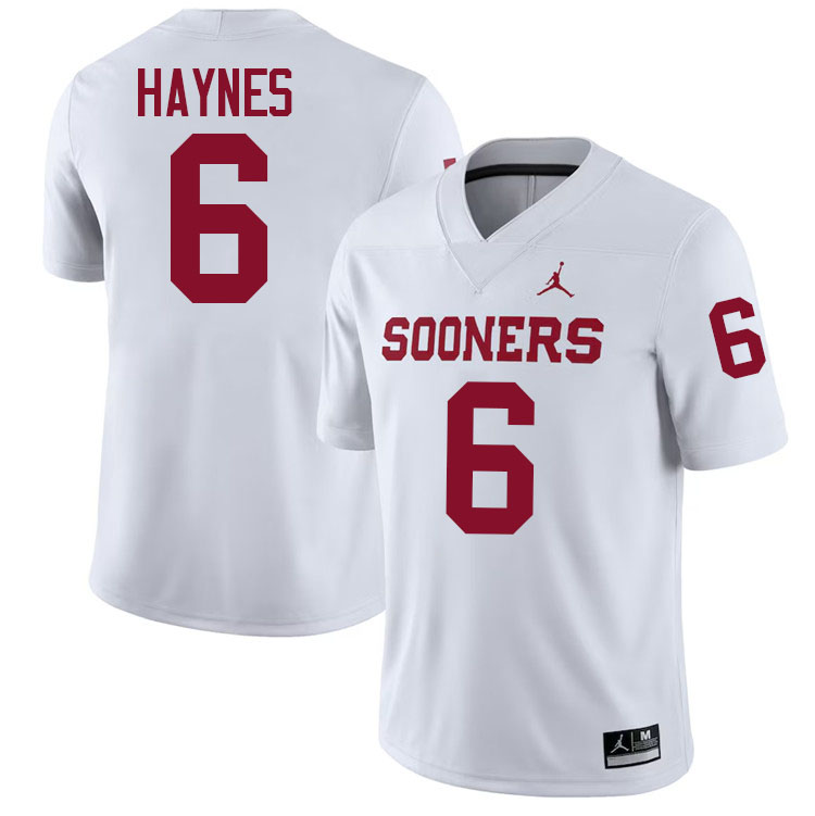 Trystan Haynes Oklahoma Sooners Jersey,Oklahoma Sooners Football Uniforms,Jersey-White